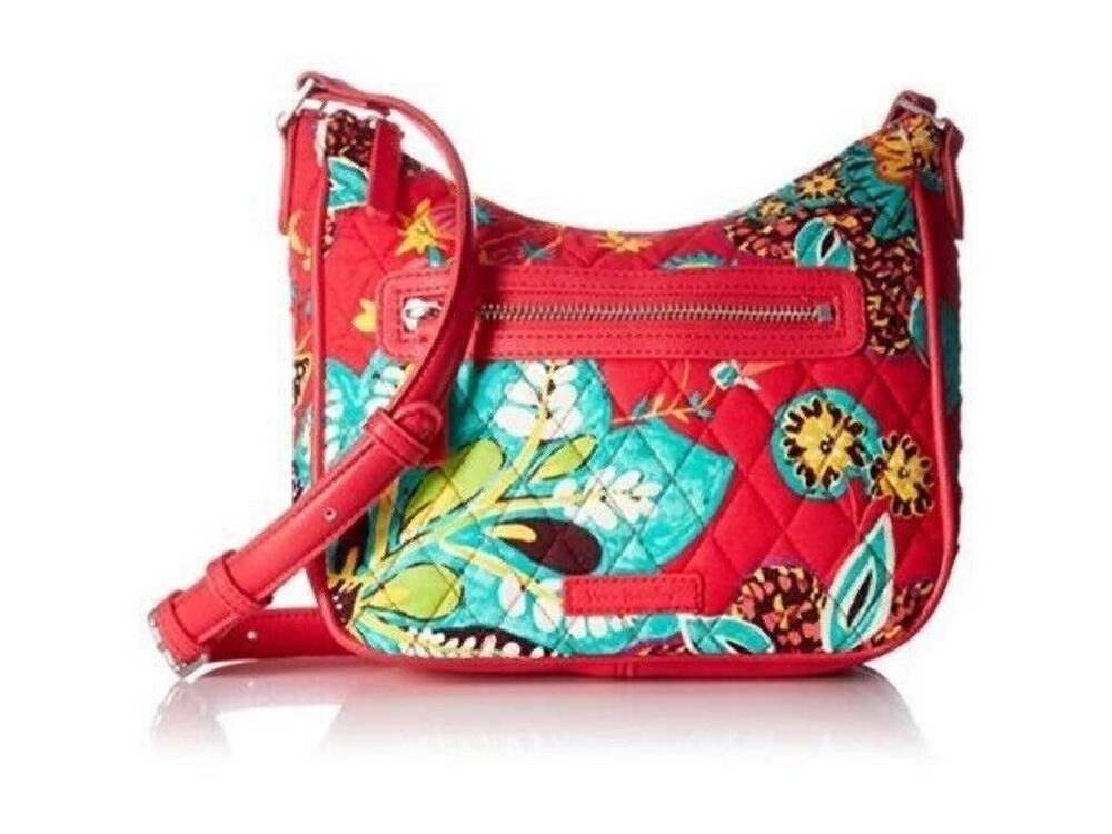 Vera Bradley Mini Vivian Crossbody Shoulder Bag in Rumba Quilted Cotton